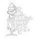 Набор детский для рисования на холсте 20*25 "Гринч Merry Christmas" +6красок +кисточка 7048