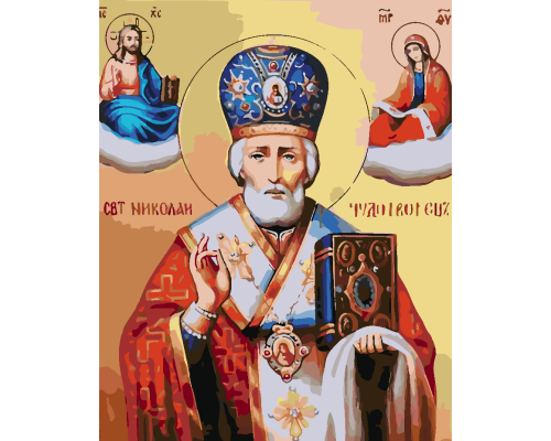 Набор для рисования по номерам 40*50 "Николай Чудотворец" 4181