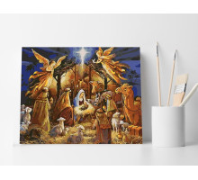 Set pictură pe numere 40*50 "Nasterea Domnului" 4139