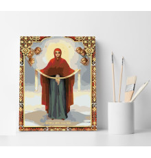 Set pictură pe numere 40*50 "Acoperământul Maicii Domnului" 4183