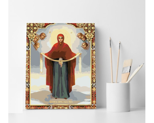 Set pictură pe numere 40*50 "Acoperământul Maicii Domnului" 4183