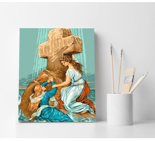 Набор для рисования по номерам 40*50 "Чудо Креста на воде" 4399