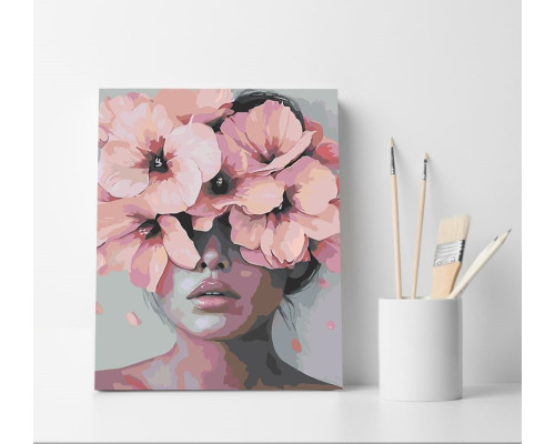 Набор для рисования по номерам 40*50 "Цветочная вуаль" 4325