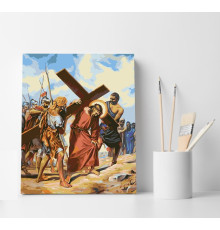 Set pictură pe numere 40*50 "Patimile lui Hristos" 4138