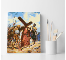 Набор для рисования по номерам 40*50 "Страсти Христовы" 4138