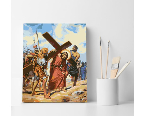 Набор для рисования по номерам 40*50 "Страсти Христовы" 4138