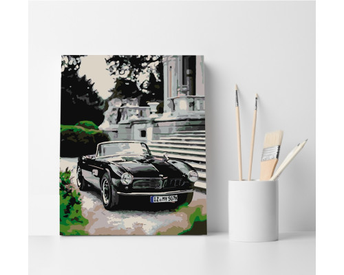 Set pictură pe numere 40*50 "Cabriolet negru" 4422