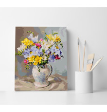 Набор для рисования по номерам 40*50 "Крокусы в кувшине" 4386