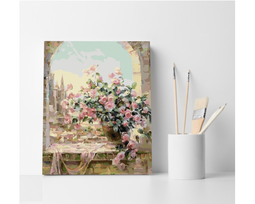 Набор для рисования по номерам 40*50 "Романтичные розы" 4352