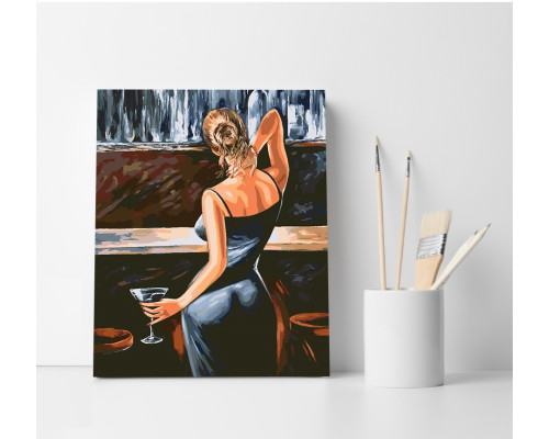 Set pictură pe numere 40*50 "Cocktail de seară" 4157