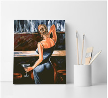 Набор для рисования по номерам 40*50 "Вечерний коктейль" 4157
