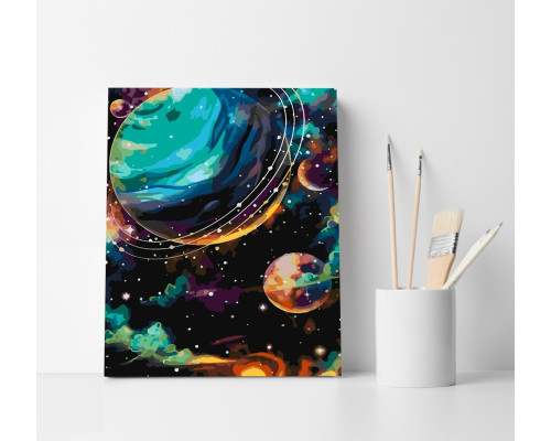 Set pictură pe numere 40*50 "Planete" 4411