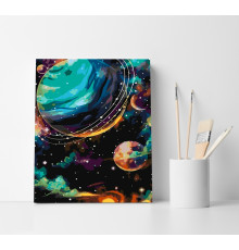 Set pictură pe numere 40*50 "Planete" 4411