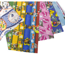 Набор подарочной бумаги"Детская" ассорти 20шт. 80g, 75x51cm