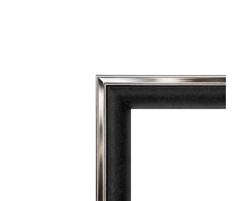 Фоторамка A4 черная с серебряной полосой 20мм F2034-014 CM*4343