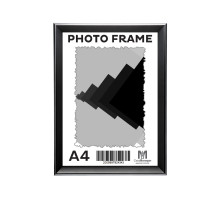 Фоторамка A4 черная с серебряной полосой 20мм F2034-014 CM*4343