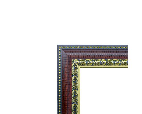 Rama foto A4 mahagon cu ornament auriu 38mm F3803-H CM*4398