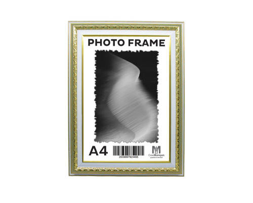 Фоторамка A4 Золотая олива с орнаментом 40мм F4014-603 CM*4405