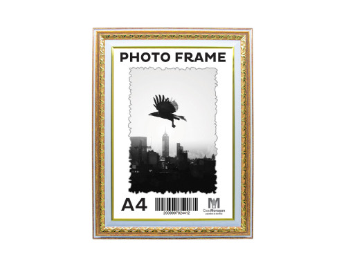 Rama foto A4 Ciocolată aurie cu ornamen 40mm F4014-1176 CM*4412
