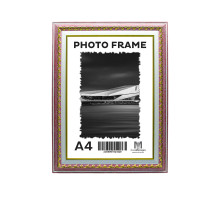 Фоторамка A4 Сливовый иней с орнаментом 40мм F4014-516 CM*4429