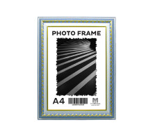 Фоторамка A4 Синий туман с орнаментом 40мм F4014-64 CM*4436