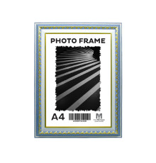 Фоторамка A4 Синий туман с орнаментом 40мм F4014-64 CM*4436