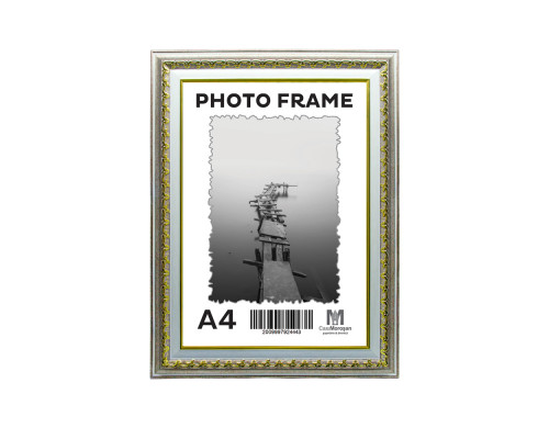 Фоторамка A4 Пепельный каштан с орнаментом 40мм F4014-2622 CM*4443