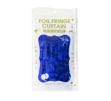 Блестящий дождь для стены фотозоны, синий