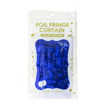 Блестящий дождь для стены фотозоны, синий