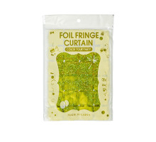 Блестящий голографический дождь для стены фотозоны, прямоугольники, золото (10)