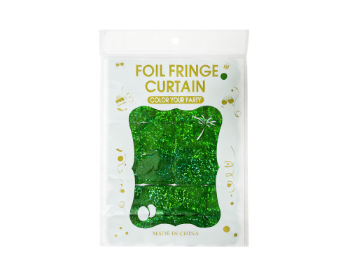 Ploaie strălucitoare holografic pentru perete zonă foto,dreptunghiuri, verde (10)