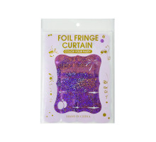 Ploaie strălucitoare holografic pentru perete zonă foto,dreptunghiuri, lila (10)