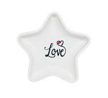 Suport de gips "Steaua" cu inscripții, 15*15*2,5 cm CM*