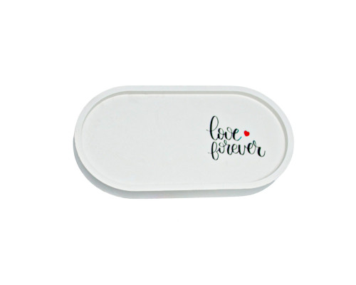 Figurina din gips suport, ovala cu inscripții, 9*17.5*1.5cm. CM*1449