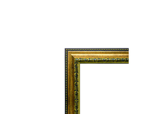Фоторамка A3 античное золото с орнаментом 38мм F3803-G CM*4268