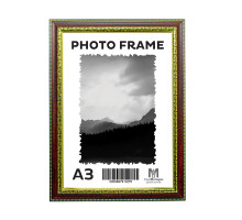 Rama foto A3 mahagon cu ornament auriu 38mm F3803-H CM*4275