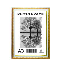 Rama foto A3 Ciocolată aurie cu ornamen 40mm F4014-1176 CM*4299