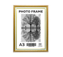 Rama foto A3 Ciocolată aurie cu ornamen 40mm F4014-1176 CM*4299