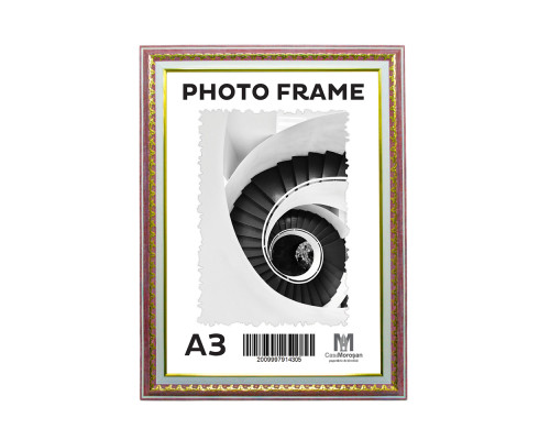 Rama foto A3 Prună înghețată cu ornament 40mm F4014-516 CM*4305