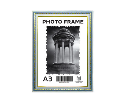 Фоторамка A3 Синий туман с орнаментом 40мм F4014-64 CM*4312
