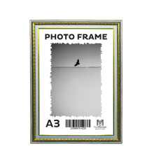 Rama foto A3 Castan cenușiu cu ornament 40mm F4014-2622 CM*4329