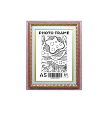 Rama foto A5 (15*20) cu suport Prună înghețată cu ornament 40mm F4014-516 CM*4793