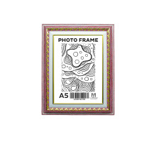 Rama foto A5 (15*20) cu suport Prună înghețată cu ornament 40mm F4014-516 CM*4793