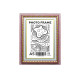 Rama foto A5 (15*20) cu suport Prună înghețată cu ornament 40mm F4014-516 CM*4793