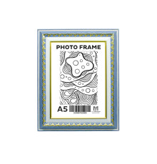 Rama foto A5 (15*20) cu suport Nor albastru cu ornament 40mm F4014-64 CM*4809