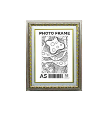 Rama foto A5 (15*20) cu suport Castan cenușiu cu ornament 40mm F4014-2622 CM*4816
