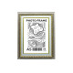 Rama foto A5 (15*20) cu suport Castan cenușiu cu ornament 40mm F4014-2622 CM*4816