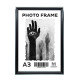 Фоторамка A3 черная с серебряной полосой 20мм F2034-014 CM*4220