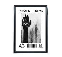 Rama foto A3 negru cu dungă argintie 20 mm F2034-014 CM*4220