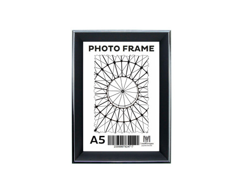 Rama foto A5 (15*20) cu suport negru cu dungă argintie 20 mm F2034-014 CM*4717
